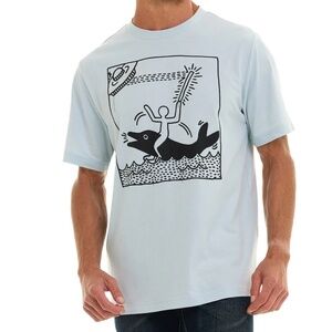 Keith Haring 1984 UFO & Dolphin Graffiti NYC Pop Art T-Shirt XL
